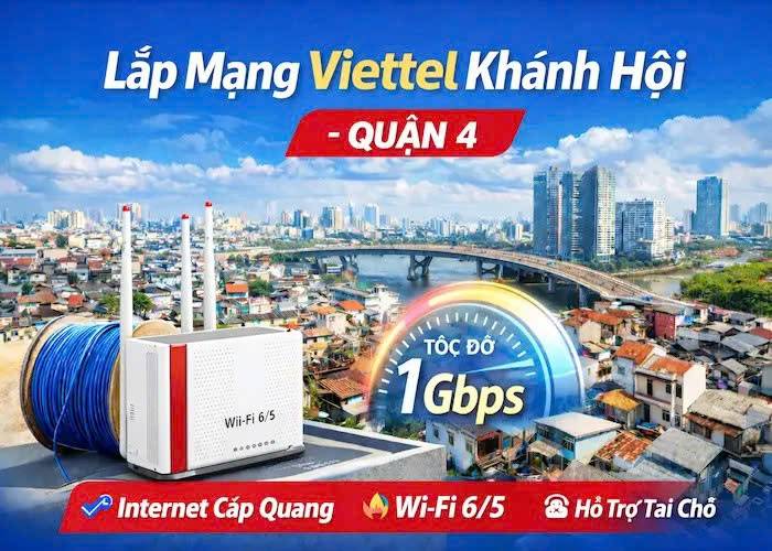 lắp mạng viettel kh&aacute;nh hội