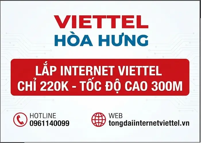 lắp mạng viettel h&ograve;a hưng quận 10