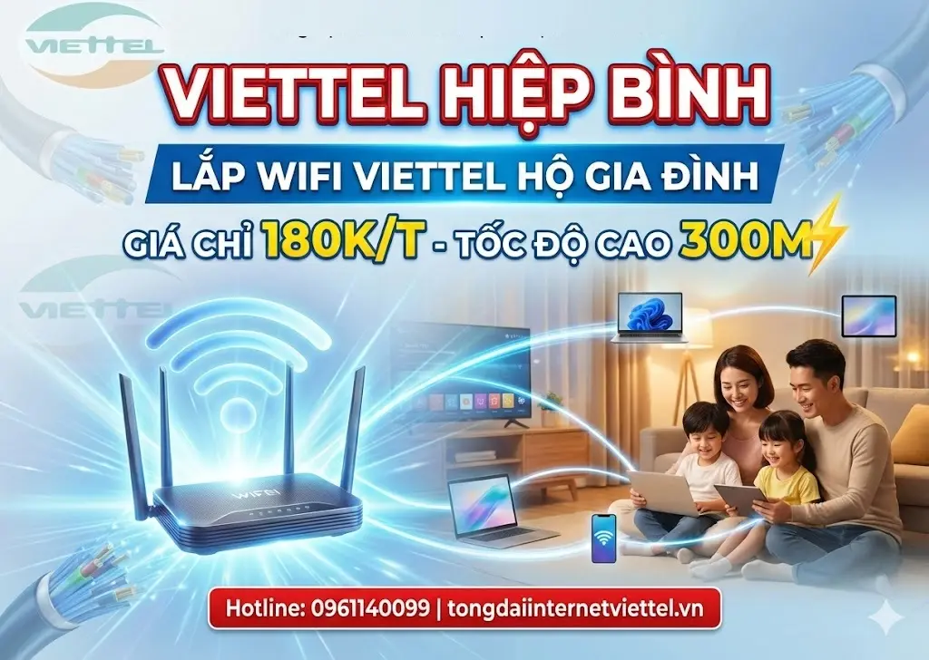 Lắp mạng Viettel tại Hiệp B&igrave;nh Thủ Đức