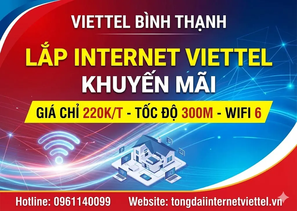 lắp mạng viettel ở b&igrave;nh thạnh