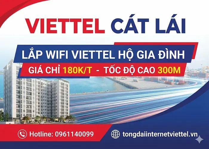 Đăng k&yacute; Internet Viettel C&aacute;t L&aacute;i hỗ trợ nhanh