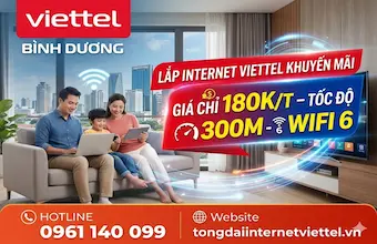 VIETTEL BÌNH DƯƠNG – Lắp Mạng Wifi Viettel Tốc Độ Cao Giá Rẻ 2026