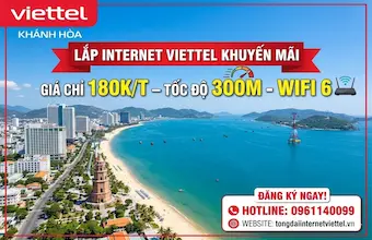 Lắp Internet Viettel Khánh Hòa – Cáp Quang Tốc Độ Cao, Miễn Phí Lắp Đặt