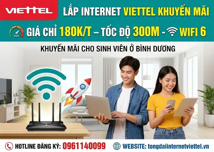 lắp internet viettel cho sinh vi&ecirc;n b&igrave;nh dương