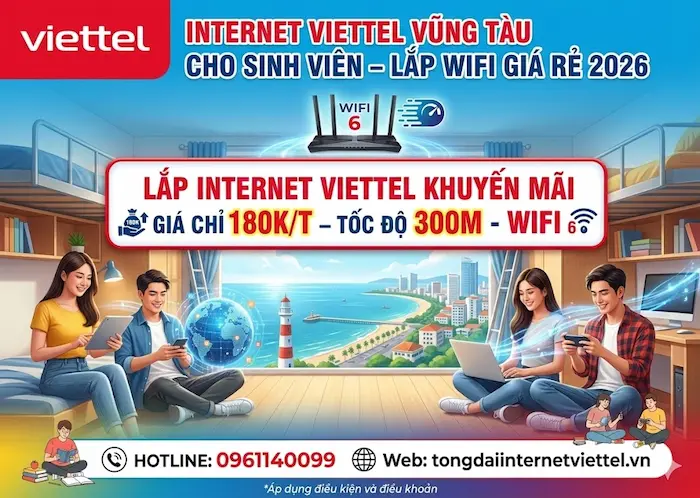 lắp internet viettel vũng t&agrave;u