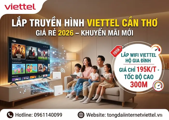 truyền h&igrave;nh viettel tv360 cần thơ
