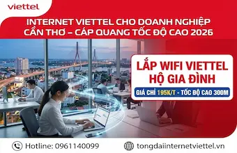 Internet Viettel Cho Doanh Nghiệp Cần Thơ – Cáp Quang Tốc Độ Cao 2026