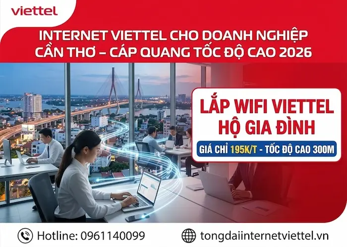 lắp internet viettel doanh nghiệp cần thơ