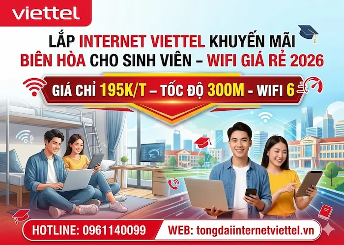 lắp internet viettel bi&ecirc;n h&ograve;a cho sinh vi&ecirc;n