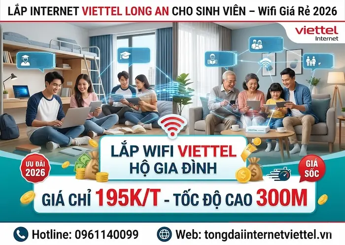 lắp internet viettel long an cho sinh vi&ecirc;n