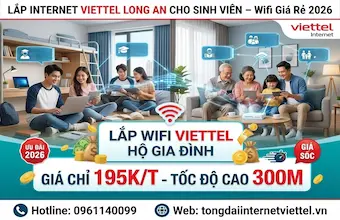 Lắp Internet Viettel Long An Cho Sinh Viên – Wifi Giá Rẻ 2026