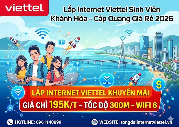 lắp internet viettel kh&aacute;nh h&ograve;a