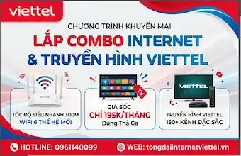 Combo Internet Viettel + Truyền Hình Viettel Giá Rẻ 2026