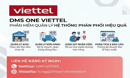 DMS One Viettel – Phần Mềm Quản Lý Hệ Thống Phân Phối Hiệu Quả