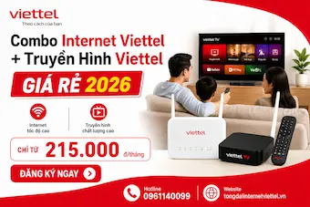 Combo Internet Viettel + Truyền Hình Viettel Giá Rẻ 2026