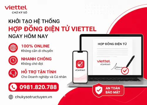 Đăng Ký Hợp Đồng Điện Tử vContract Viettel