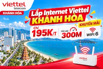 Lắp Internet Viettel Khánh Hòa – Cáp Quang Tốc Độ Cao, Miễn Phí Lắp Đặt