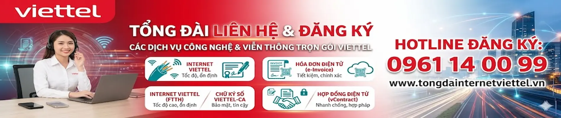 Liên hệ đăng ký Viettel